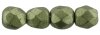 50 st Firepolished 2,5 mm, Sueded Gold Fern