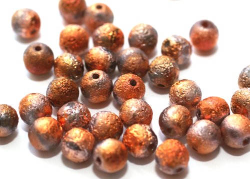 30 st runda, 6 mm, Crystal Etched Sunset Full