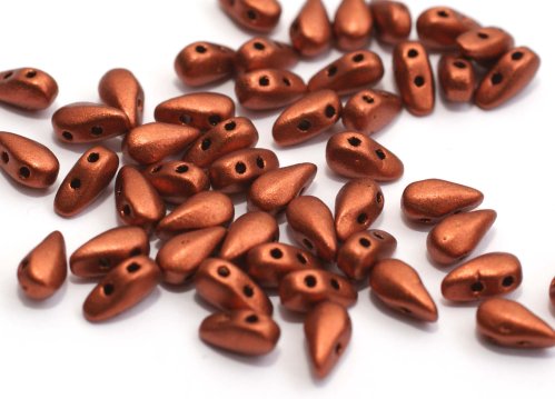 30 st DropDuo, 3x6 mm, Vintage Copper