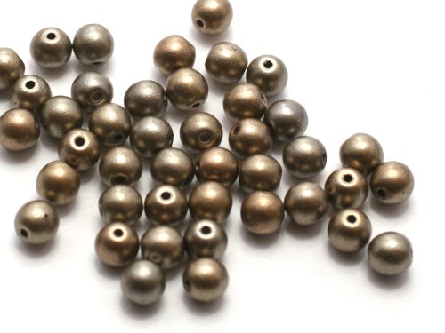 50 st runda, 4 mm, Zinc Iris