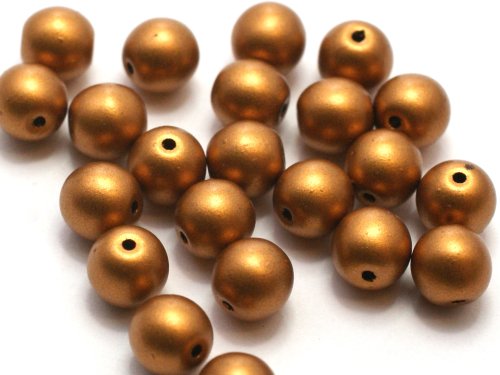30 st runda, 6 mm, Brass Gold