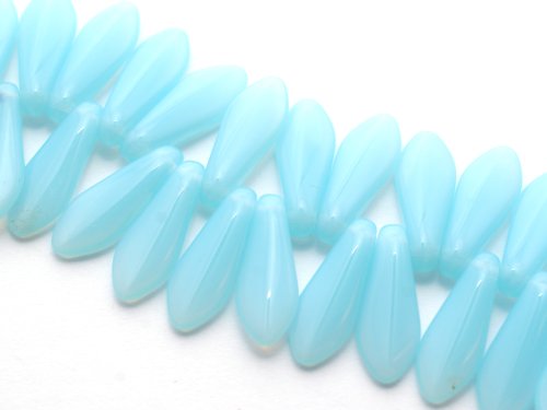 25 st dagger, 5 x 16 mm, Milky Aquamarine