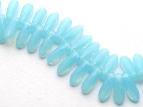 50 st dagger, 3 x 10 mm, Milky Aquamarine