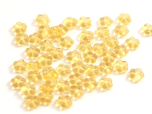 50 st blommor, 5 mm, Amber