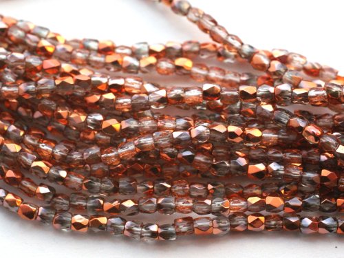 50 st Firepolished 2 mm, Crystal Sunset