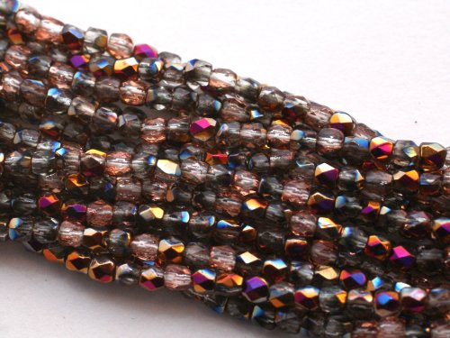 50 st Firepolished 2 mm, Crystal Sliperit