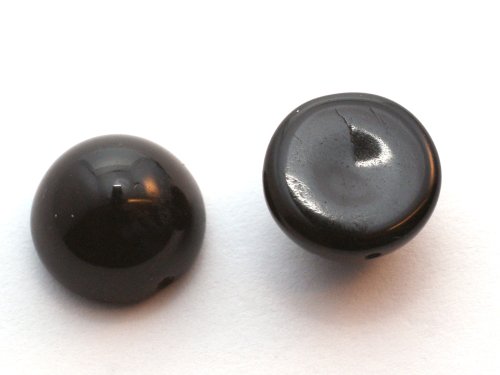 1 st Dome Bead 12 x 7 mm, Jet