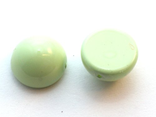 1 st Dome Bead 12 x 7 mm, Light Spring Green