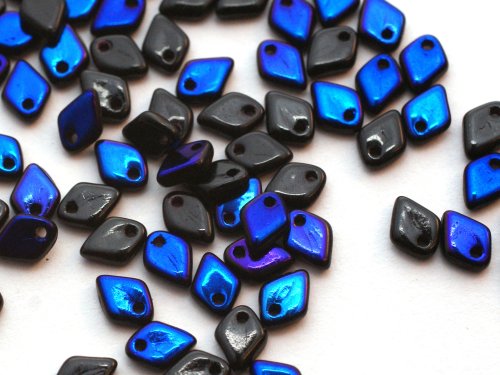 5 g Dragon Scale Beads, 1,5 x 5 mm, Jet Azuro