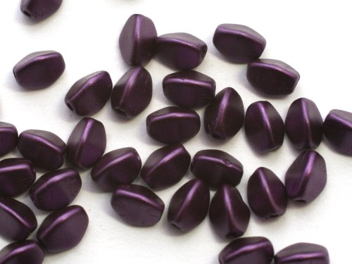 50 st Pinch beads, 5 mm, Alabaster Pastel Bordeaux