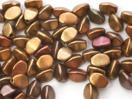 50 st Pinch beads, 5 mm, Metallic Mix
