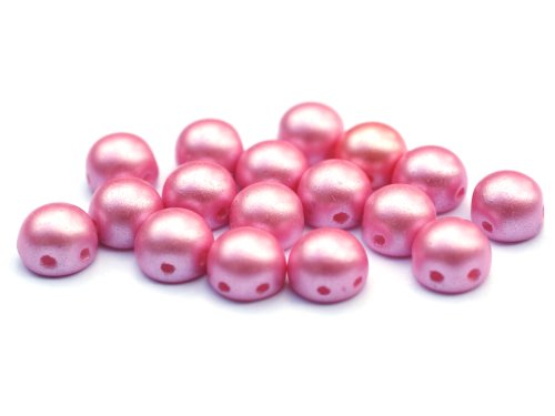 10 st 2-hls cabochoner, 6 mm, Pastel Pink