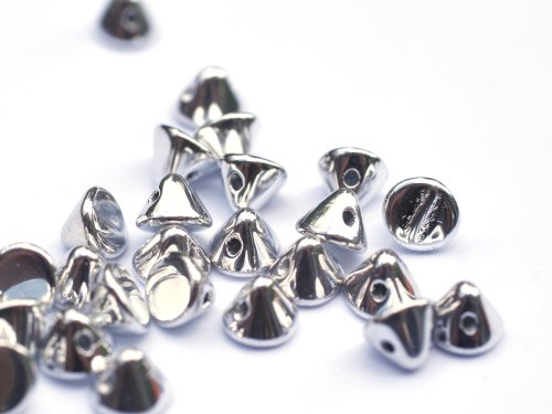20 st Button Beads, 4 mm, Crystal Labrador Full