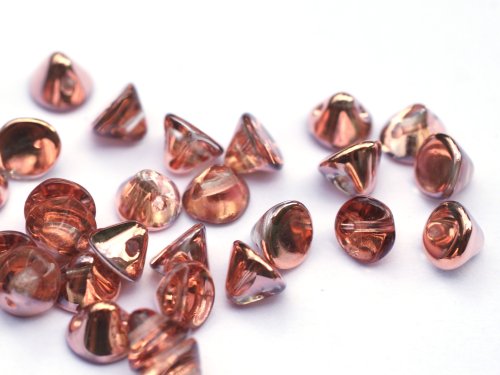 20 st Button Beads, 4 mm, Crystal Capri Gold