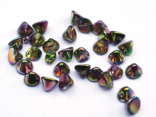 20 st Button Beads, 4 mm, Crystal Magic Orchid