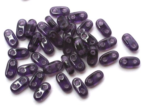 60 st Czechmates Bars, 6x3x2 mm, Tanzanite