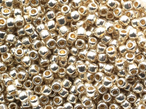 10 g 11/0 TOHO Seedbeads, Permanent Finish Galvanized Aluminium