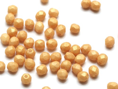 50 st Firepolished, 3 mm, Pacifica - Ginger