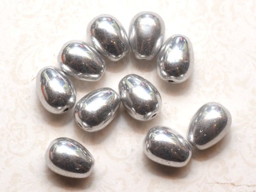 2 st droppar 11x8 mm, Crystal Labrador Full
