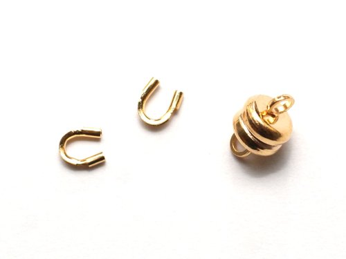 2 wireguards, 1 magnetls 6 mm, Goldplated
