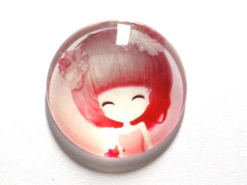 1 st Cabochon, 25 mm, Flicka 4