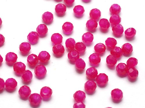 50 st facetterade rondeller, 2x3 mm, Medium Violet