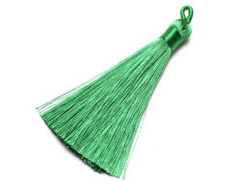 1 st Tassel, ca 80x8 mm, Dark Green