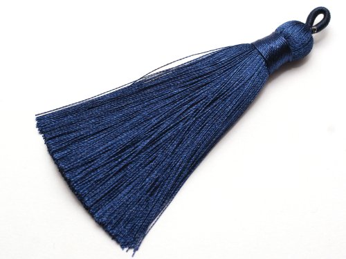 1 st Tassel, ca 80x8 mm, Marine Blue