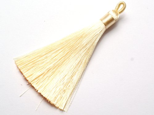 1 st Tassel, ca 80x8 mm, Antique White