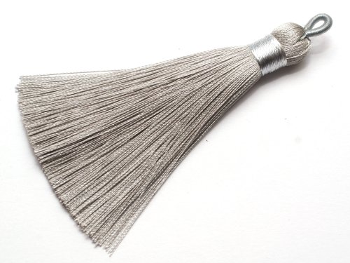 1 st Tassel, ca 80x8 mm, Gray