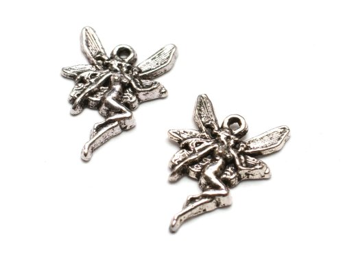 5 st �lvor, 13x22 mm, Antikt Silverf�rgade