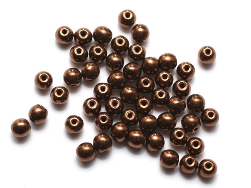 50 st Runda 4 mm, Bronze