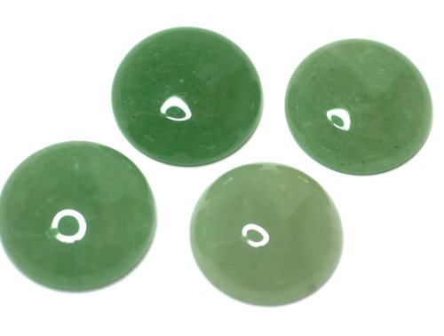 1 st Cabochon, 20 x 6 mm, Green Aventurin