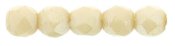 50 st Firepolished 2,5 mm, Luster - Opaque Champagne