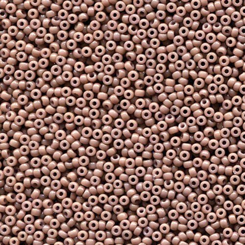 10 g 11/0 Seed Beads, Duracoat Opaque Dyed Gray