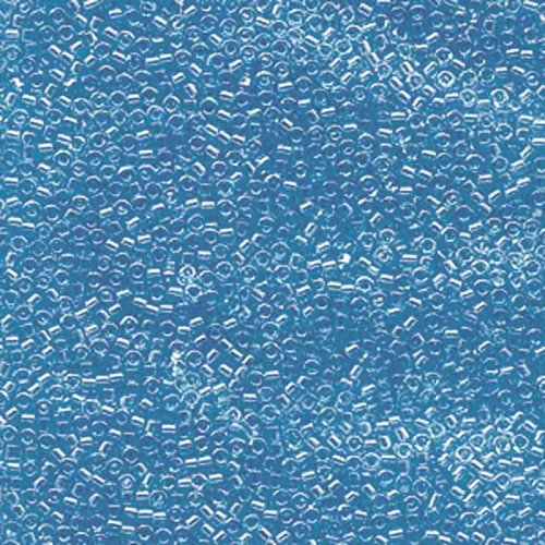 5 g 11/0 Delica, Transparant Ocean Blue