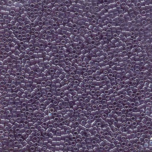 5 g 11/0 Delicas, Transparent Light Amethyst Luster