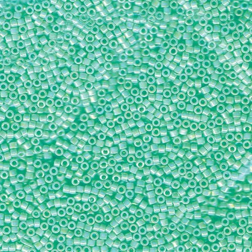 5 g 11/0 Delica, Opaque Sea Opal AB