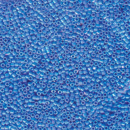 5 g 11/0 Delica, Opaque Cyan Blue AB