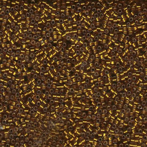 5 g 11/0 Delicas, Silverlined Glazed Dark Saffron