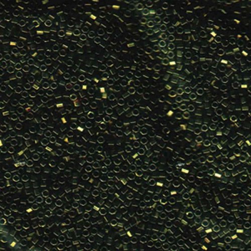 5 g 11/0 Delica Hexcut, Metallic Olive