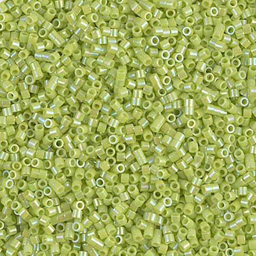 2 g 15/0 Delicas, Opaque Chartreuse AB