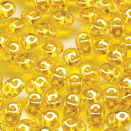 10 g Miniduo, 2 x 4 mm, Amber Luster