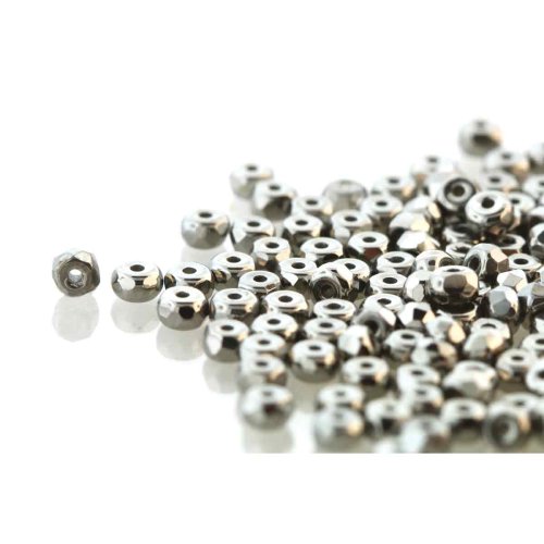 50 st Microspacers, 2x3 mm, Chrome