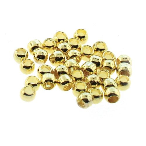 50 st Kl�mp�rlor, 2 mm, Guldpl�terad