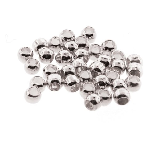 50 st Kl�mp�rlor, 2 mm, Silverpl�terad