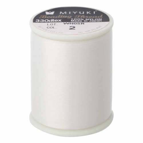 500 m Miyuki Beadingthread, ca 0,2 mm, Eggshell