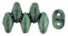 10 g Miniduo, 2 x 4 mm, Metallic suede - Light Green