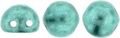 10 st 2-h�ls cabochoner, 7 mm, Saturated Metallic Island Paradis