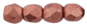 50 st Firepolished 2,5 mm, Sueded Gold Lantana